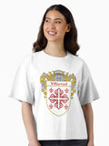Villarreal Coat of Arms Family Crest Boxy T Shirt T Shirt Streetwear Style Everyday Wear