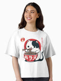 cat ramen japan Boxy T Shirt T Shirt Trending US Gift Ready