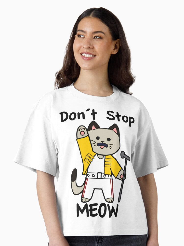 Don t Stop Meow Boxy T Shirt T Shirt Trending US Everyday Wear