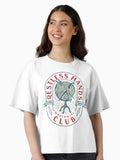 Restless Hands Club Red Boxy T Shirt T Shirt Premium Print Best Seller Look