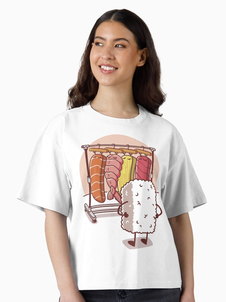 Sushi Wardrobe v2 Boxy T Shirt T Shirt High Search Demand Best Seller Look