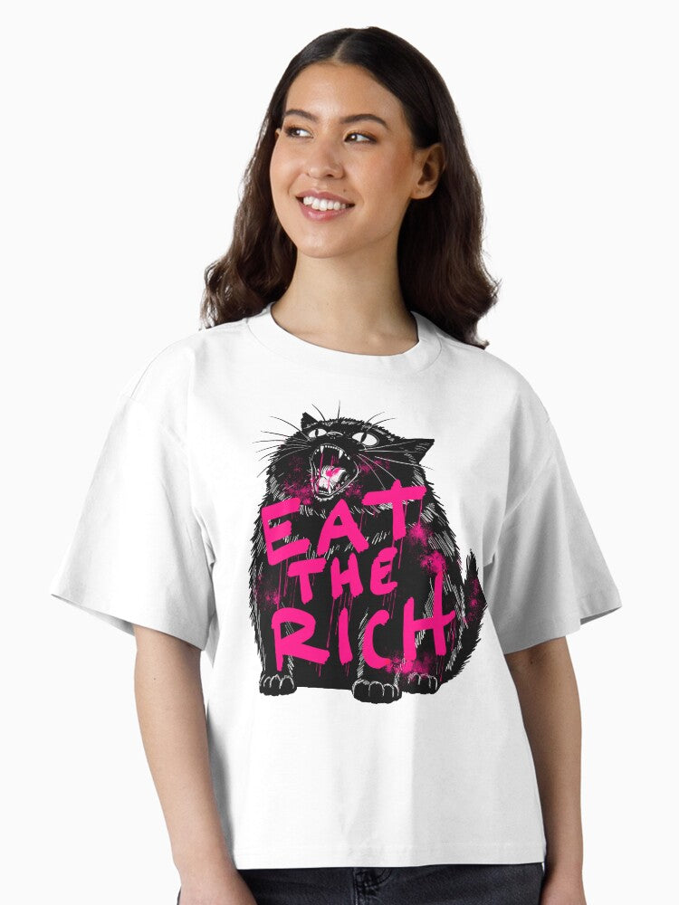 Eat The Rich Boxy T Shirt T Shirt Comfort Fit Best Seller Look
