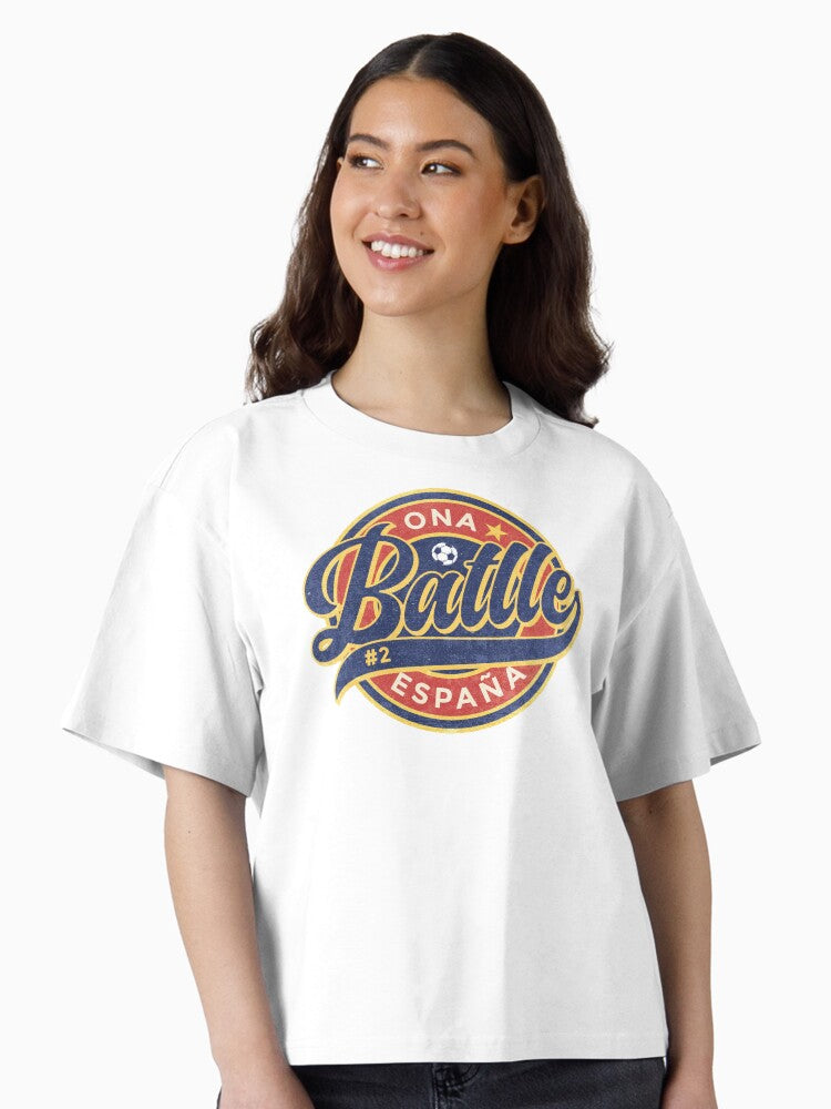 Ona Batlle Football Badge Round Boxy T Shirt T Shirt Premium Print Fan Favorite