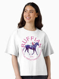 Famous Racehorse Ruffian 1975 American Triple Tiara Champion design Boxy T Shirt T Shirt Comfort Fit Fan Favorite