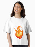 Pixel Art Flame Boxy T Shirt T Shirt Viral TikTok Find Hot Right Now