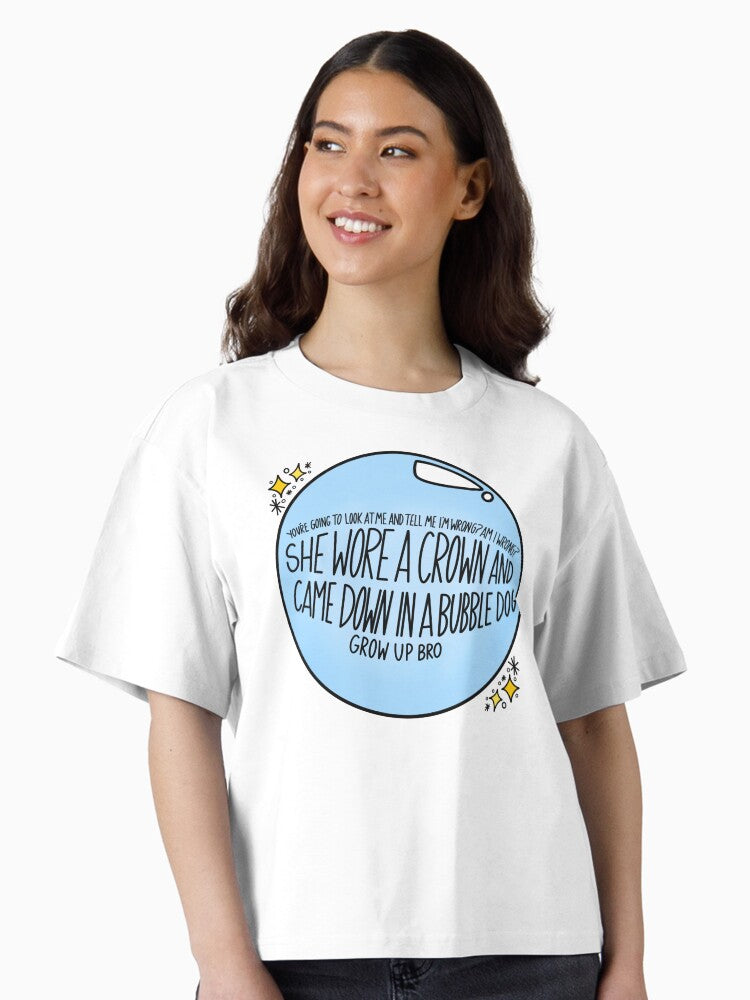 Grow up bro Boxy T-Shirt T-Shirt | Aesthetic Graphic | Perfect For Daily Wear