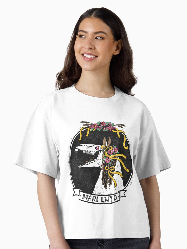 Mari Lwyd Boxy T Shirt T Shirt Streetwear Style Fan Favorite