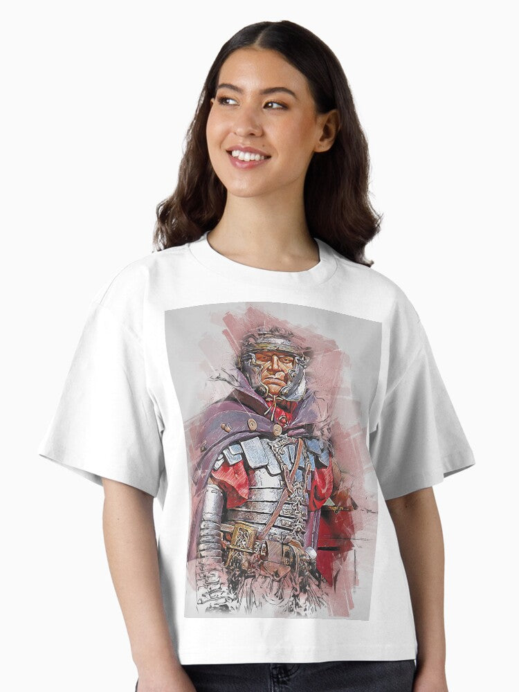Portrait of a Roman Legionary Boxy T Shirt T Shirt Streetwear Style Fan Favorite