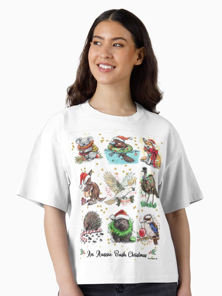 An Aussie Bush Christmas Boxy T Shirt T Shirt Comfort Fit US Top Pick