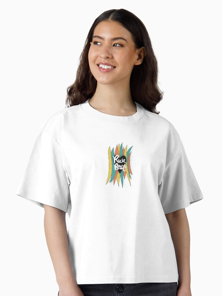 Rock Beat Boxy T-shirt | Trendy Graphic Tee | Casual Unisex T-shirt
