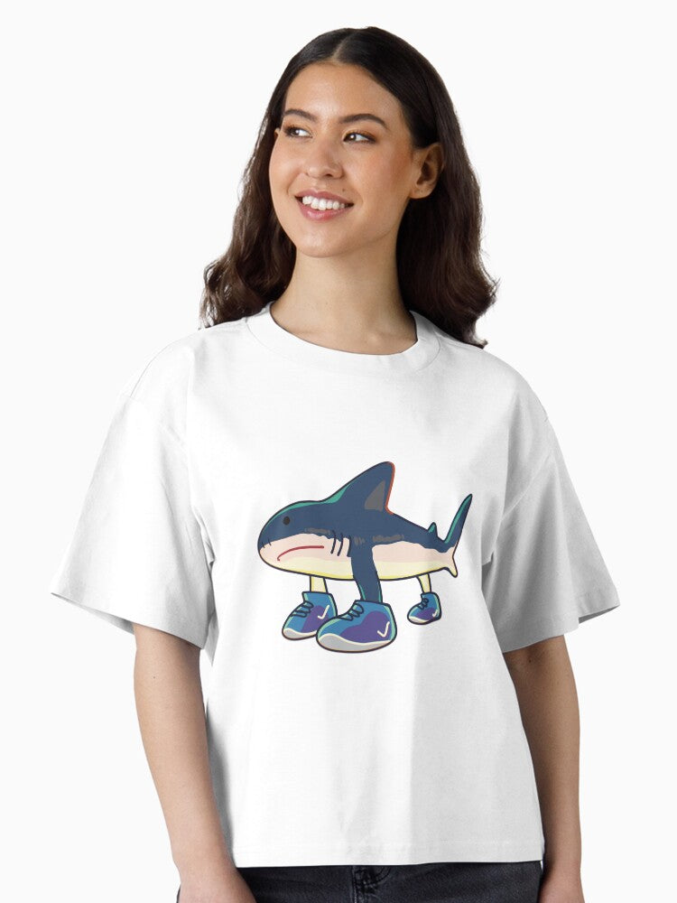 Tralalero Tralala Shark Meme Walking Shark Boxy T Shirt T Shirt Trending US Gift Ready