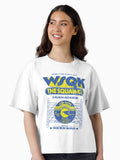 STRANGER THINGS 5 WSQK THE SQUAWK 94 5 BLUE YELLOW GRUNGE STYLE Boxy T Shirt T Shirt Comfort Fit Hot Right Now
