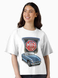 MGB in Blue Boxy T Shirt T Shirt High Search Demand Everyday Wear