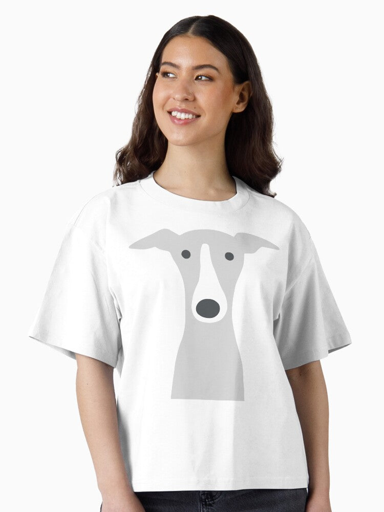 Greyhound Italian Greyhound Cute Whippet Dog Boxy T Shirt T Shirt Comfort Fit Hot Right Now