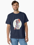 Shih tzu dog art on off white background Classic T Shirt T Shirt Viral US Style Fan Favorite