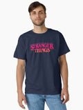 Stranger Things 4 Text Logo Gradient Red Orange Classic T-Shirt