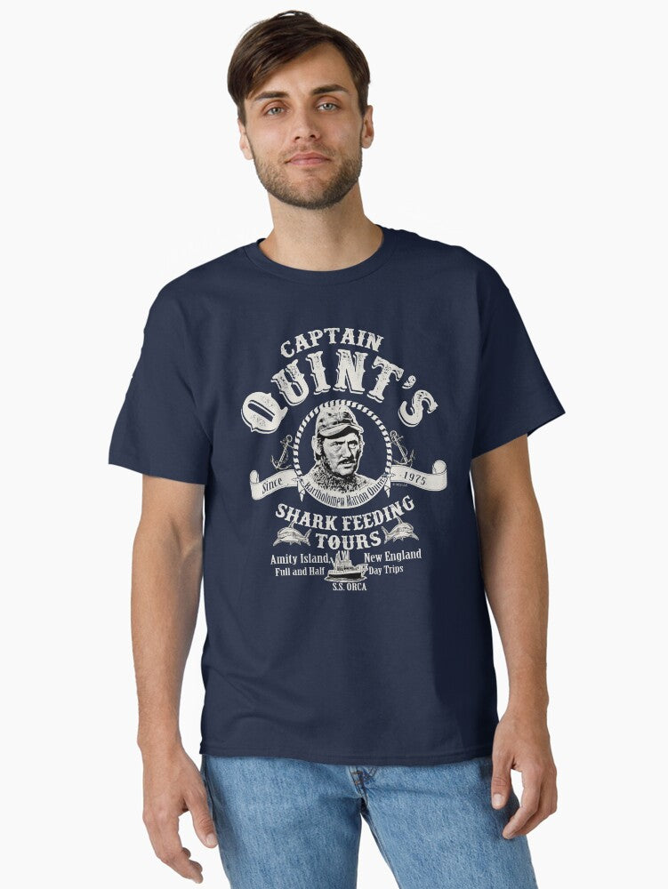 Captain Quint's Shark Feeding Tours (Universal © UCS LLC) Classic T-Shirt
