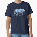 Geometric Bear Blue Mountains Classic T-Shirt for Sale by SanderVW