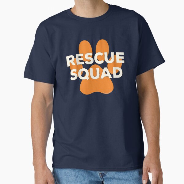 Rescue Squad Orange Paw Print Animal Rescue Team (T) Classic T-Shirt for Sale by PyramidPrintWrx