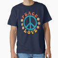 Hippie Peace Sign - Flower Power Peace Love  Classic T-Shirt for Sale by ImageMonkey