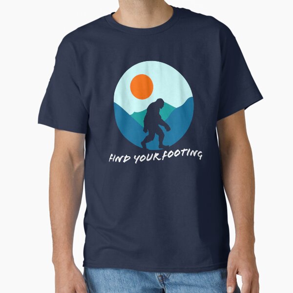 Find Your Footing: Bigfoot Silhouette in the Mountains Classic T-Shirt for Sale by CoastalCaptures