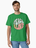 Peace & Love, Vintage Retro Aesthetic Classic T-Shirt