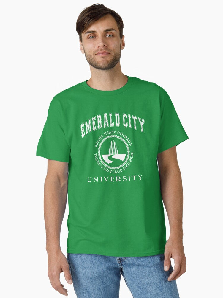 Wizard of Oz Emerald City University White Classic T-Shirt T-Shirt | Trending Design | Perfect For Daily Wear