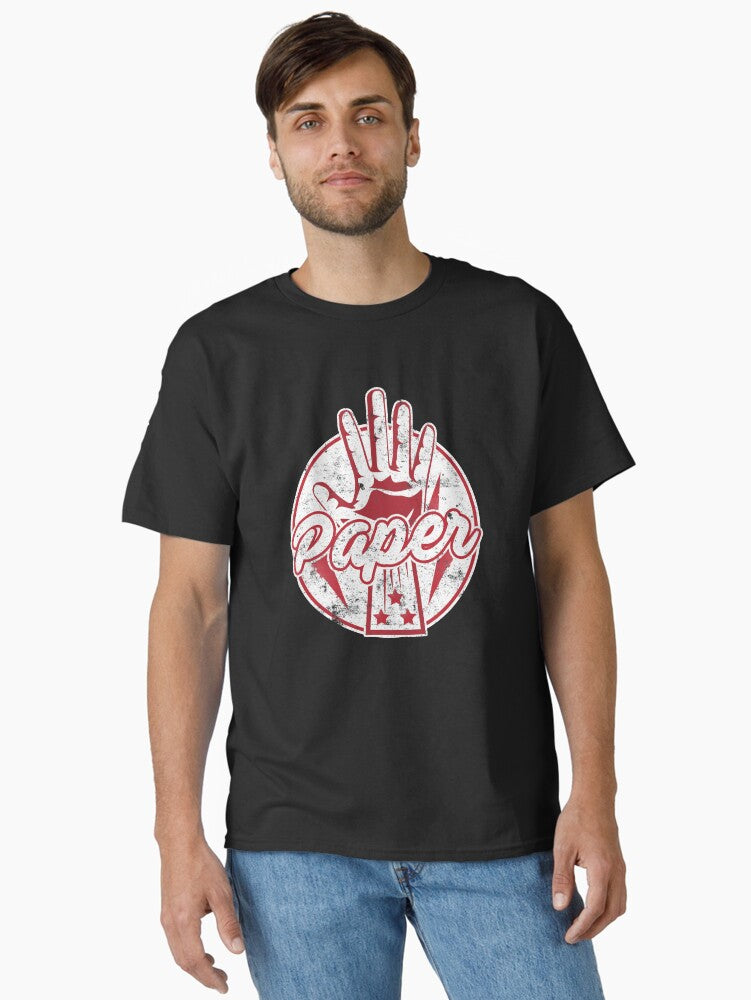 Scissor Rock Paper Design Paper Matching Halloween Costumes Classic T-shirt | Trendy Graphic Tee | Casual Unisex T-shirt