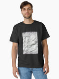 Crumpled Paper Texture Art Classic T-shirt | Trendy Graphic Tee | Casual Unisex T-shirt