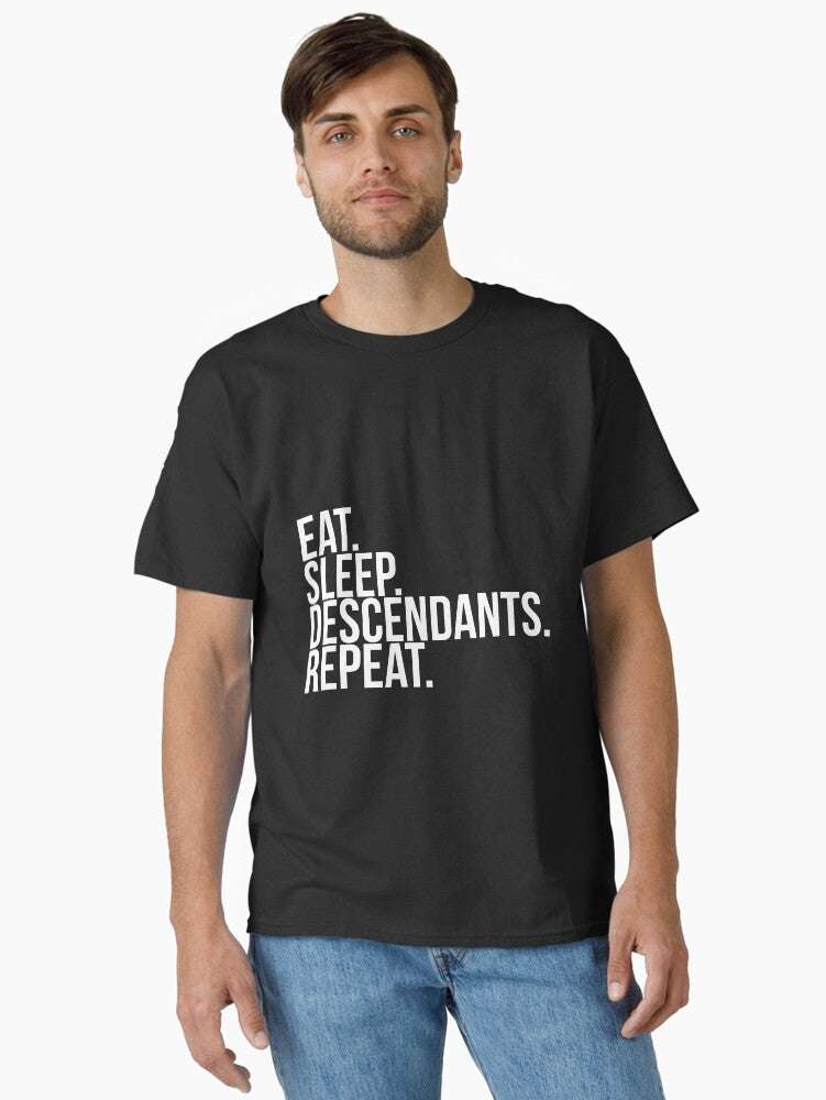 Eat Sleep Descendants Repeat Classic T-Shirt T-Shirt | Aesthetic Graphic | Must-Have Style