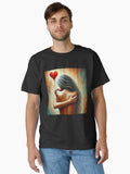 Warm Abstract Art ,Embracing Love . Classic T-Shirt