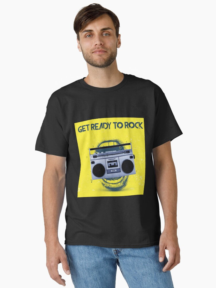 Get Ready To Rock Classic T-shirt | Trendy Graphic Tee | Casual Unisex T-shirt