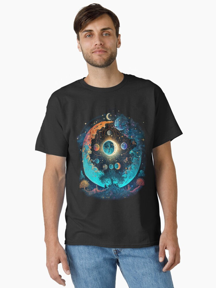 cluster of moons is a mesmerizing sight Classic T-Shirt