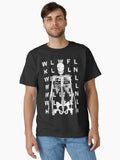 Skeleton with Text Abstract Text Art Classic T-Shirt | Premium Unisex T-Shirt, Trending Graphic Tee