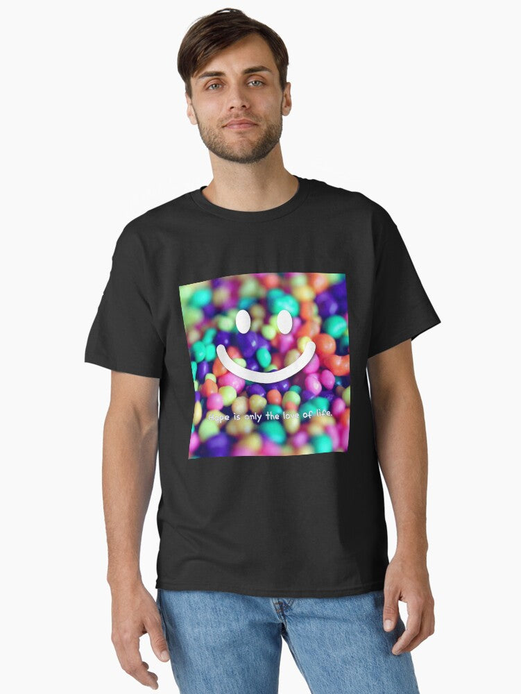 smile,Hope is only the love of life.rainbow,Candy,Colorful,vivid colors Classic T-Shirt
