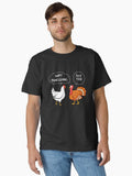 Chicken Vs Turkey Happy Thanksgiving Fuck You Funny Gift Classic T-Shirt