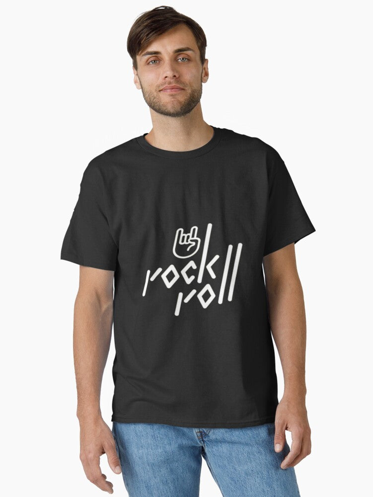 Rock Roll Classic T-shirt | Trendy Graphic Tee | Casual Unisex T-shirt