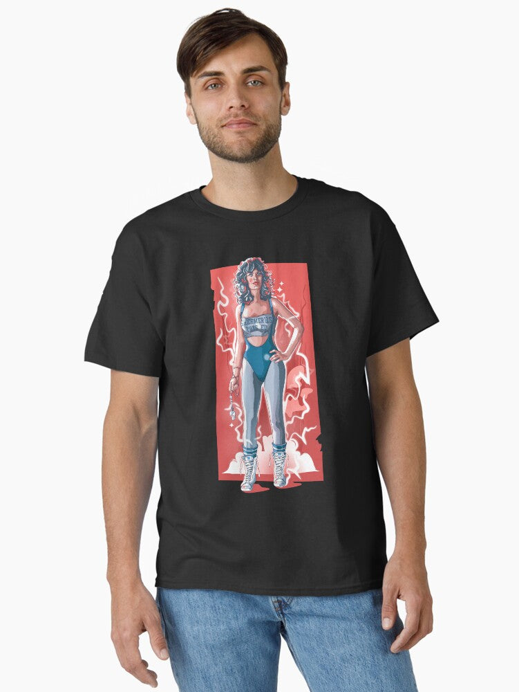 Weird science Lisa Kelly Lebrock graphic design Classic T Shirt T Shirt High Search Demand Futuristic Style