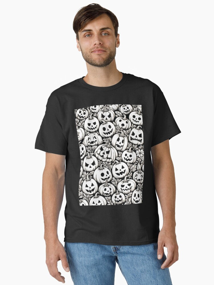 spooky Halloween pumpkins great pattern Classic T Shirt T Shirt Best Seller Look Daily Comfort