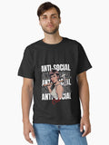 Retro Graphic Anti-Social Club Girl – Graphic Tee Classic T-Shirt