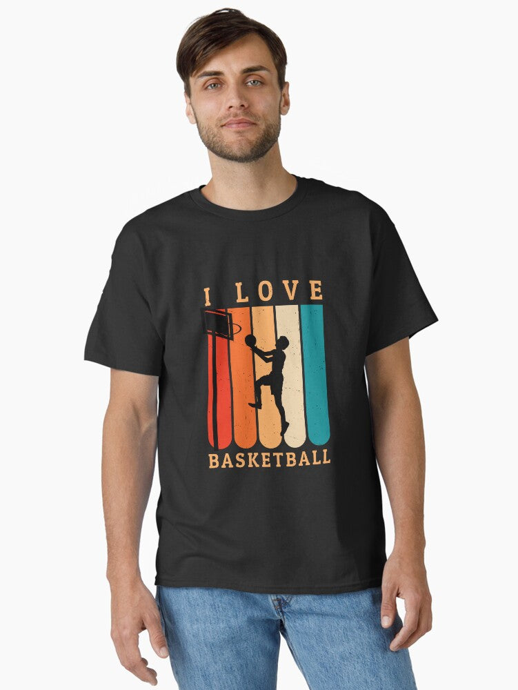 I Love Basketball Classic T Shirt T Shirt High Search Demand Daily Wear