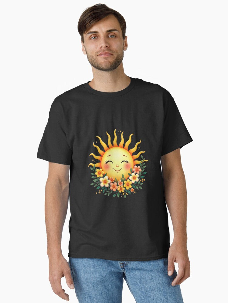 Celestial Sun Boho Graphic T-Shirt Classic T-Shirt