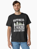 Happiness Is Hiking With My Dog Classic T-Shirt