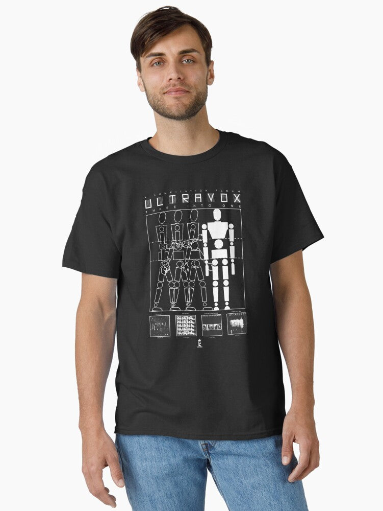 ULTRAVOX - THREE INTO ONE Classic T-Shirt | Premium Unisex T-Shirt, Trending Graphic Tee