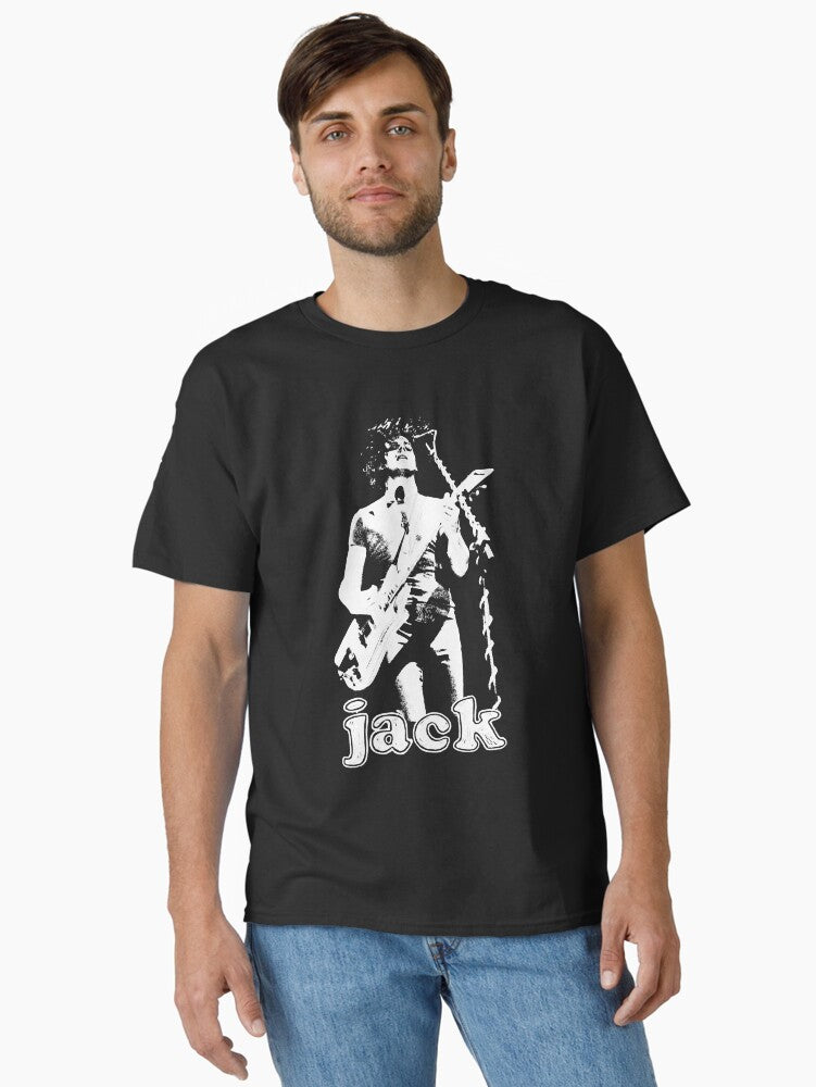 Vintage Retro Jack The White Stencil Gifts Best Men Classic T Shirt T Shirt Premium Quality Fan Favorite