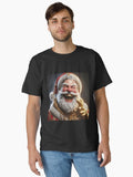 Santa Claus laughing with his gold teeth Classic T-Shirt