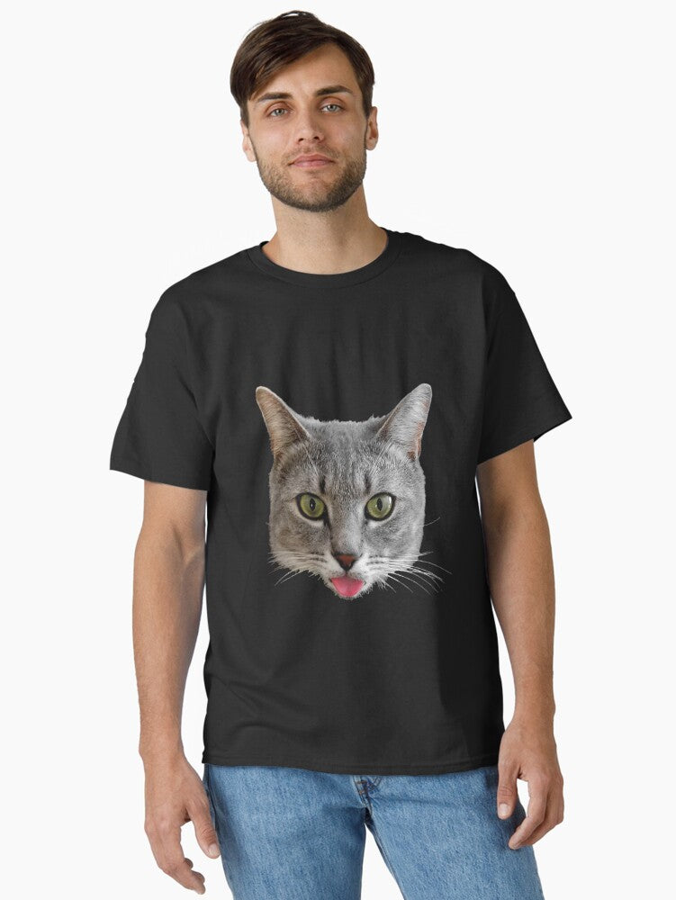 Baxter - Cat with Tongue Stuck Out Classic T-Shirt