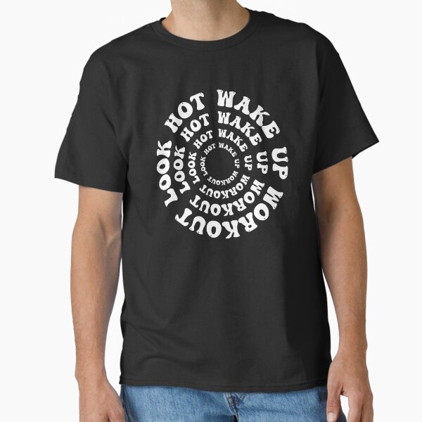 Wake up & Workout, Retro Fitness Gym Motivation Classic T-Shirt for Sale by LeoTheMark