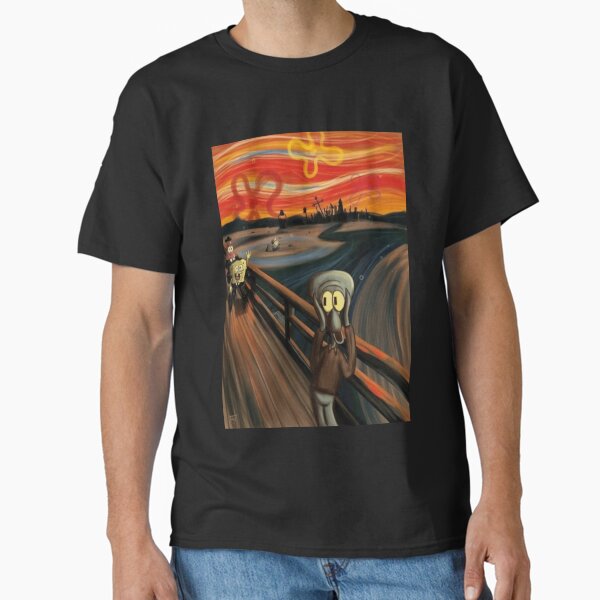 The Scream Spongebob Squidward Classic T-Shirt for Sale by Marvel-Hero-