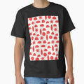 BOHO HENRI MATISSE CHARCOAL VINTAGE RED ON CREAM Classic T-Shirt for Sale by blomastudios